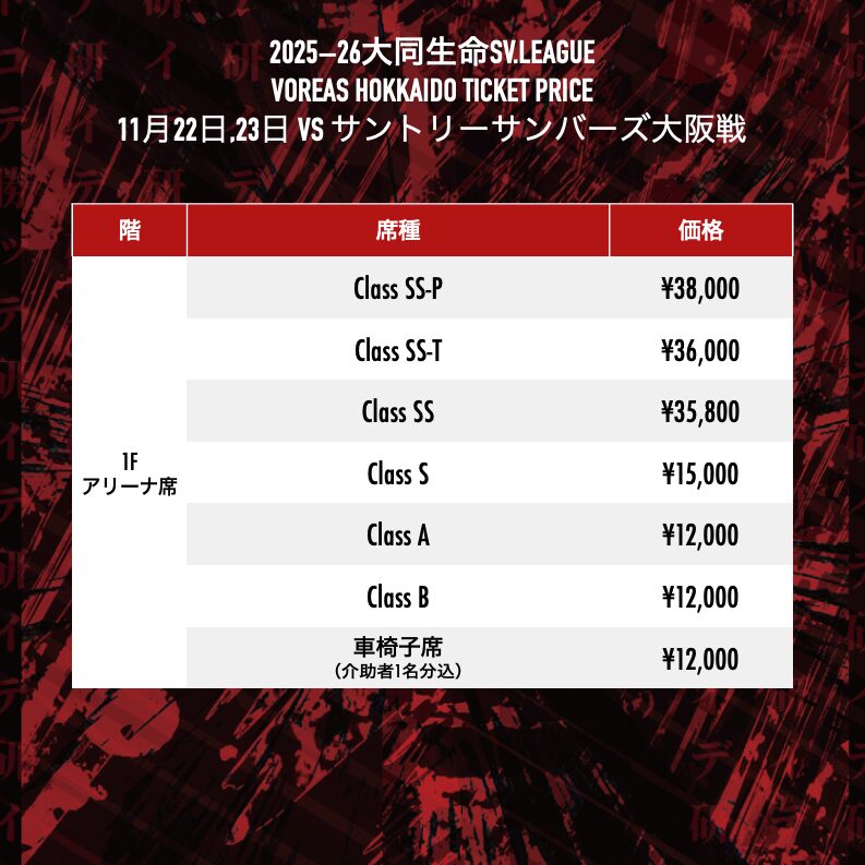 鳴潮 大阪 スペシャルチケット チケット販売情報|11月22日、23日サントリーサンバーズ大阪戦