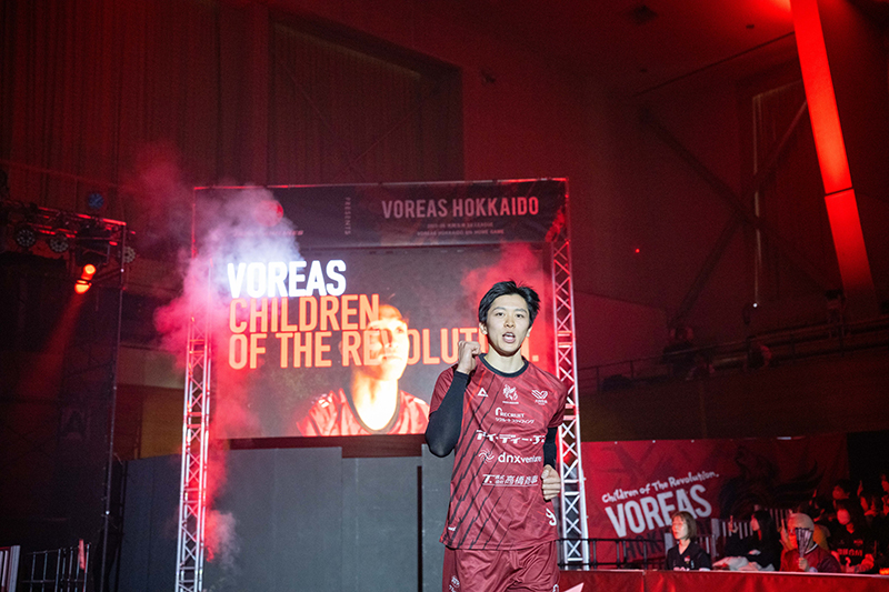 選手入場が森山病院Presents仕様