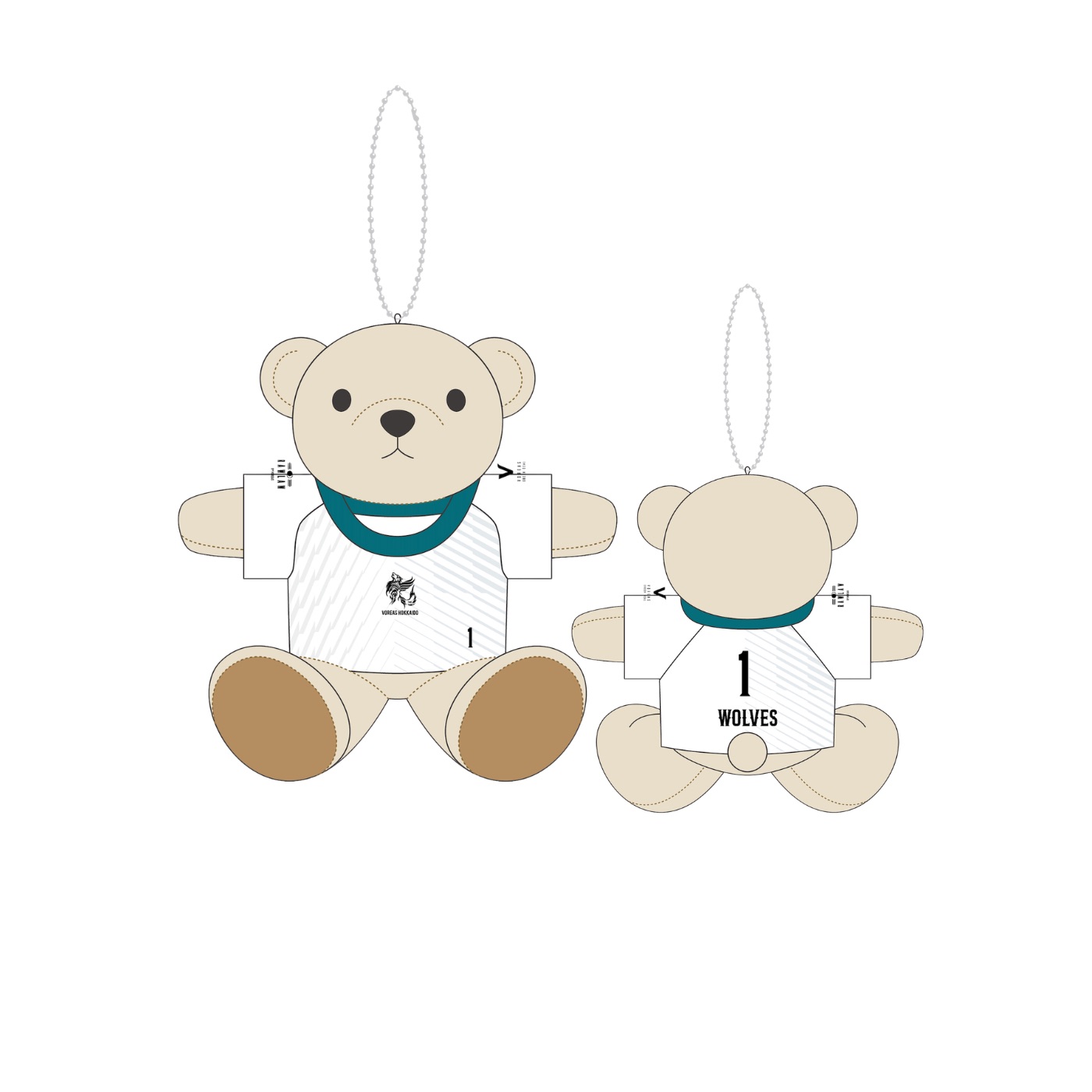 ユニフォームポーラーベアキーホルダー